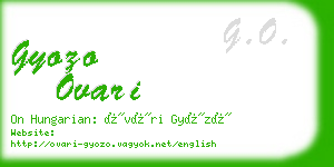 gyozo ovari business card